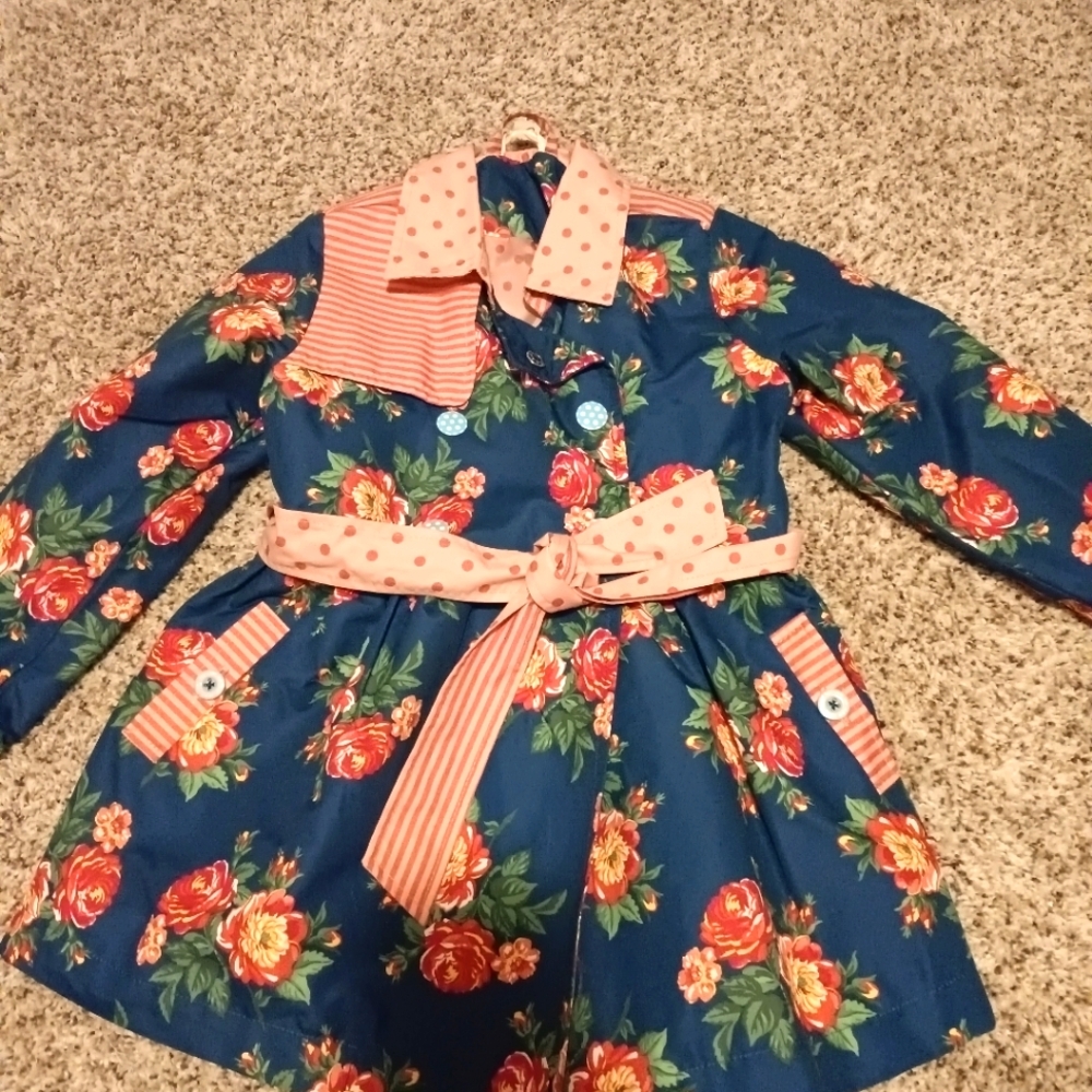 Girls Matilda Jane Rain Jacket with tie